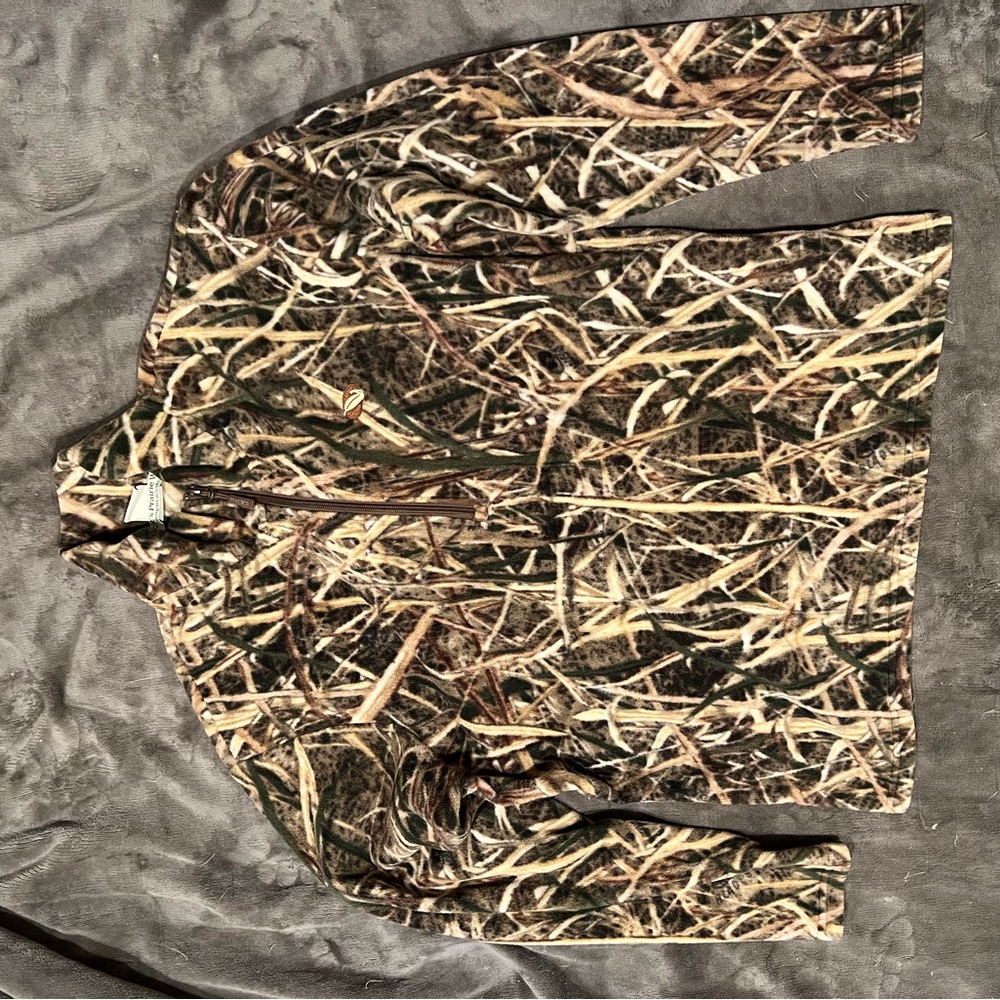 Mack’s Prairie Wings pull over fleece in camo-Large